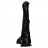 Pegasus Negru 40 cm Dildo Supradimensionat Din TPR cu Ventuză