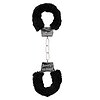 Cătușe Beginners Handcuffs Furry Negru