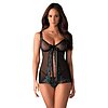 Babydoll Obsessive Chemise Negru S-M
