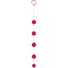 Bile Anale Clear Beads Large Roșu