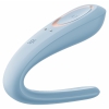 Satisfyer Double Classic Vibrator Cuplu Reîncărcabil Albastru
