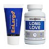 Pachet Cremă Mărirea Penisului Enlargo 100ml + Pastile Ejaculare Precoce Long Love 90buc