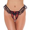 Chilot Open Amorable Senzual Negru S-L
