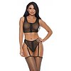 Set Forplay You Foxie Negru XL