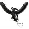 Strap-On Cu Vibrații Double Delight Negru