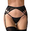 Suspender Belt Obsessive Donarella Negru XS-S