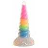UniGlow Horn — Dildo silicon Fosforescent 20 cm Multicolor