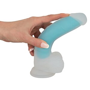 Dildo Glow in the Dark Transparent Thumb 2