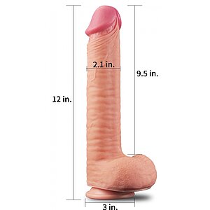 Dildo Dual Layered Platinum 30cm Thumb 1