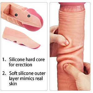 Dildo Dual Layered Platinum 30cm Thumb 2