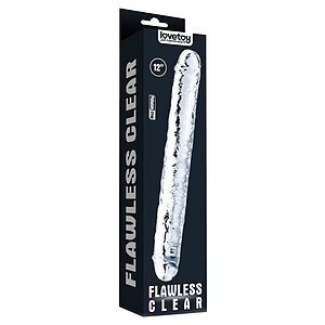 Dildo Dublu 30cm Flawless Transparent Thumb 1