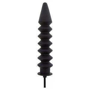 Plug Anal Gonflabil Hidden Desire — Striații Negru Thumb 2