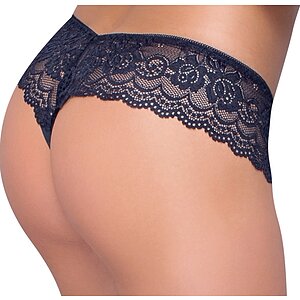 Chilot Cottelli Collection Evangeline Negru XL Thumb 1