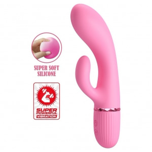 Pretty Love Marski Pink - Vibrator Rabbit 10 Funcții, USB Roz Thumb 1