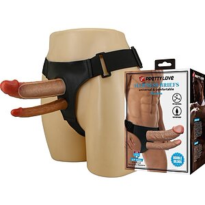 Pretty Love Keaven Chiloți Cu Ham Și Dublu Dildo Thumb 1