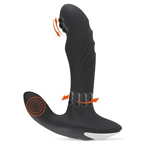 Vibrator Prostată Rebel Plug 3 Functions Negru Thumb 1