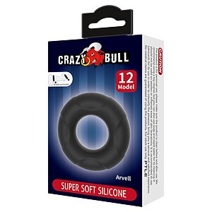 Crazy Bull Arvell Inel Din Silicon Pentru Erecție Negru Thumb 4
