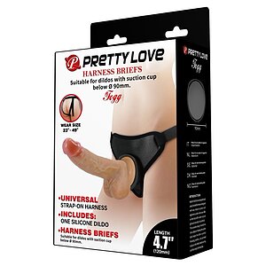 Pretty Love DEBRA — Ham Strap-on Realist, Confort Elastic Thumb 6