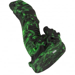 Beasty Lizard Peak — Dildo Din silicon Lichid cu Ventuză 22 cm Verde Thumb 7
