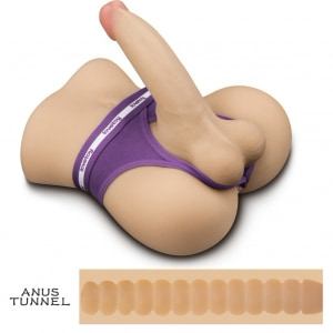 Lovetoy Streetgirls #15 — Dildo Flexibil, Tunel Texturat Thumb 3