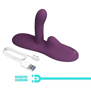 Pretty Love Luka - pad vibrator din silicon ergonomic Mov Thumb 6