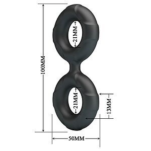 Inel Dublu Crazy Bull Radwan Model 19 Negru Thumb 8