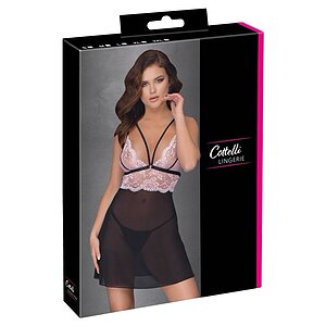 Babydoll Cottelli Collection Nicole Negru L Thumb 4