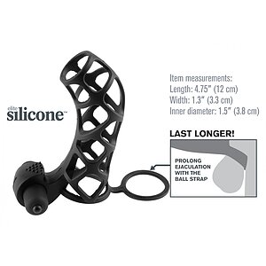 Manșon FX Extreme Silicone Power Cage Negru Thumb 2
