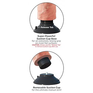 Vibrator cu Ventuză King Penis 20cm Thumb 1