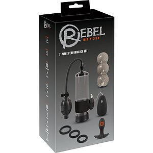 Rebel Set 7-în-1: Pompă Măsurabilă, 20 Moduri Vibrații Negru Thumb 7