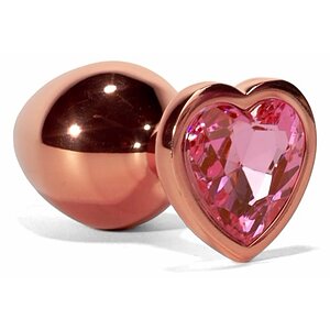 X-Men Secret Shine - Dop Anal Rose Gold Inimă S Thumb 4