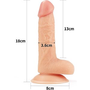 Lovetoy Ultra Soft Dude 18cm Textură Realistă Thumb 5