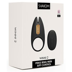 Winni 2 Svakom Inel Vibrant Reîncărcabil cu Aplicație Negru Thumb 13
