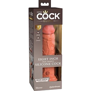 Dildo Silicon Dual-density 22cm Ventuză Puternică Thumb 2