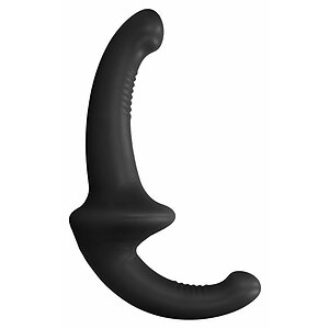 Silicone Strapless Strapon Negru Thumb 3