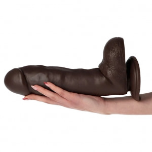 Fulvio Pink Dildo 31 cm Ø 6.5 cm cu Ventuză, Realist Roz Thumb 4