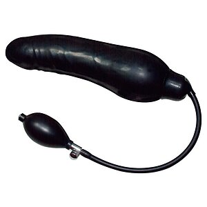 Dildo Inflatable Latex Negru Thumb 1