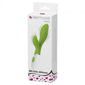 Pretty Love Owen — 30 Moduri, Dublă Stimulare, Silicon Verde Thumb 4