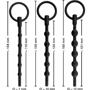 PenisPlug Training Set x 3 Negru Thumb 5