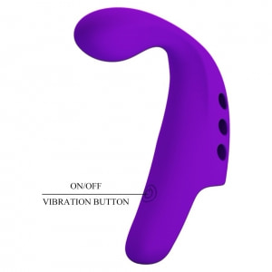 Pretty Love Gorgon Vibrator Pentru Deget Reîncărcabil 10 Moduri Mov Thumb 6