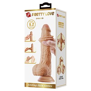 Pretty Love Draco — Dildo Realist 23,3 cm, Piele Glisantă Thumb 4