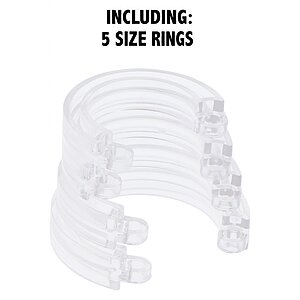 Cușcă Penis Electrică Discretă cu Telecomandă Transparent Thumb 18