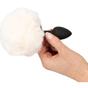 Coadă Pufoasă White S – Plug Flexibil Din silicon, 14.2 cm Alb Thumb 6