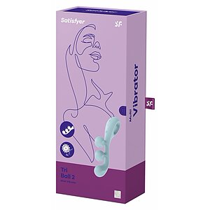 Multi Vibrator Satisfyer Tri Ball 2 Albastru Thumb 5