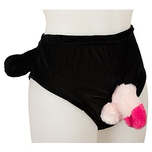 Boxeri cu penis gonflabil, cadou amuzant pentru petreceri Negru Thumb 3