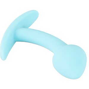 Cuties Plug Albastru — Mini Plug silicon 7.1 cm Discret Thumb 4