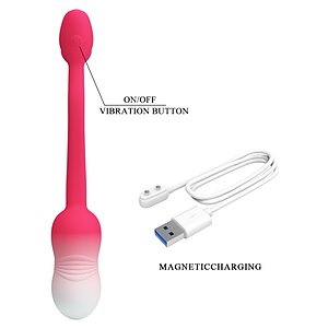 Pretty Love Egg Poulsen 12 Moduri, Reîncărcabil Roșu Thumb 13