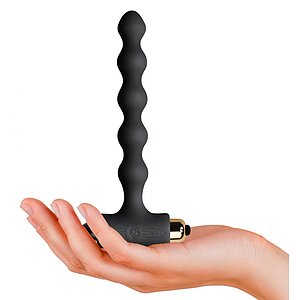 Mărgele Stimulante Subtile Pentru Plăcere Anală Negru Thumb 1