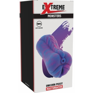 Masturbator Unicorn EXTREME Acces Dublu 14.5 și 9 cm Mov Thumb 5