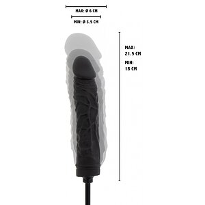 Plug Gonflabil Negru Silicon 100% și Supapă Rapidă Thumb 8